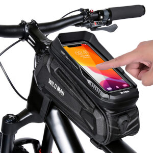 Alforja WILD MAN Porta Celular con Visera de Protección UV Impermeable Ultraliviana para MTB y Ruta – XT5